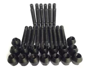 Kit de conversión de pernos M12 x 1,25 para tuercas y espaciadores Alfa Romeo Inc (negro) - Imagen 1 de 4