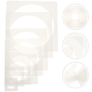 8Pcs Template Circle Templates For Drafting Drawing Templates Painting - Picture 1 of 12