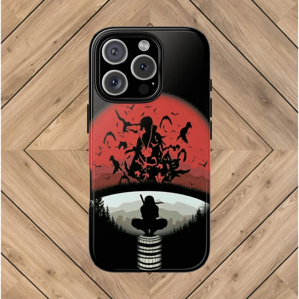 Estuches resistentes Naruto Itachi para iPhone Samsung Galaxy Google Pixel inspirados en el anime  Foto 1 de 1