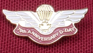 Canadian Parachute Wing - 70th Anniversary D-Day Lapel Pin  - Picture 1 of 4