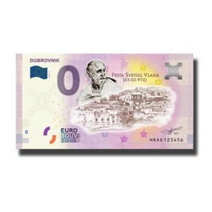 Billet Euro Souvenir HRAA 2019-1 Croatie Dubrovnik Couleur Colour - Imagen 1 de 1