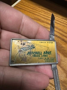 Vintage Mitchell Bros Truck lines money clip hard to find - Picture 1 of 4