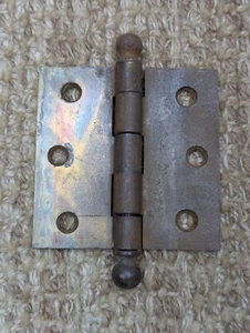 Bisagra de puerta con punta de bola McKinney antigua de 3" x 3" - Imagen 1 de 5