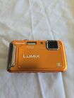 Panasonic Lumix DMC-TS20 Orange 16.1MP Waterproof Camera, Untested