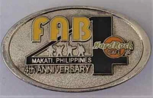 Hard Rock Café Makati 4to Aniversario (Fab 4) 1999 #5253 Cierre Trasero - Imagen 1 de 1