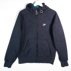 Nike Sportswear Hoodie Men's Small Grey Fleece Jacket Full Zip Windstopper Y2K - Picture 1 of 11
