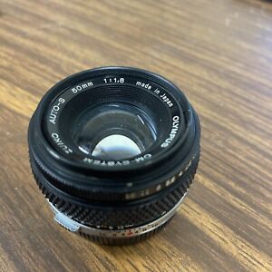 OLYMPUS OM-System F.Zuiko Auto-S Camera Lens 50mm f/1.8 w/Promaster
