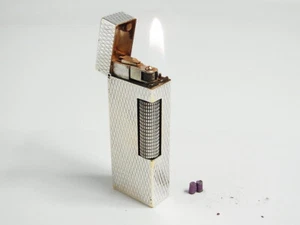 Vintage Working Dunhill Rollagas Lighter Silver Plated With 2p flint (B40 - Picture 1 of 13