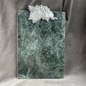 Arthur Court Green Marble 10” Cheese Board 1990 Grapes Charcuterie Cheese 10" - Picture 1 of 14