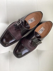 Men’s Brown Lavorazione Artigiana Dress Shoes Leather Made in Italy, SZ 9 - Bild 1 von 6