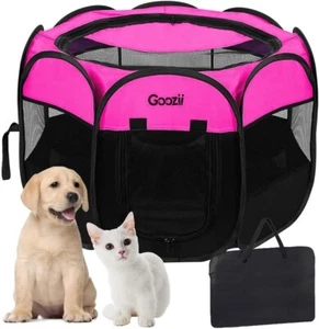 Portable Pet Playpen Foldable Exercise Play Pen Kennel Tent Crate For Puppy-Cat - Picture 1 of 4