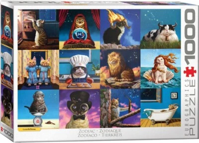 Zodiac Cats 1000 Piece Jigsaw Puzzle Eurographics New - Image 1 of 3