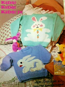 Lane Borgosesia 147 KIDS KIDS KIDS! #4 knit 24pg booklet 13 designs USA - Picture 1 of 8