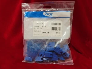 MODUL, CAT 5e, HD, 25 PK, BLAU - ICC-IC107F5CBL NEU  - Bild 1 von 6