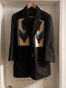 VTG 60s Pioneer Wear Western Aztec Navajo Jacket Southwest Coat Size M USA Made - Picture 1 of 14