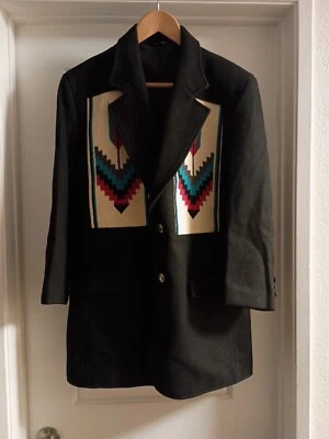 VTG 60s Pioneer Wear Western Aztec Navajo Jacket Southwest Coat Size M USA Made - Image 1 of 4
