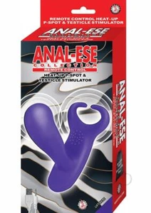 Anal-Ese Male P-spot Warming Silicone Prostate and Testicle Stimulator w Remote - Picture 1 of 2