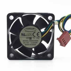 EVERFLOW RB5020BM 5020 12V 0.35A 5CM 4-pin PWM temperature control cooling fan - Picture 1 of 7