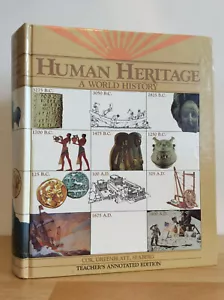 HUMAN HERITAGE: A World History - Cox, Greenblatt & Seaberg - 1981 - Teacher ed - Picture 1 of 3