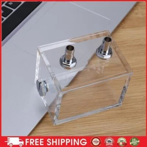 200ml Clear Water Tank Reservoir G1/4 2 Thread Full Transparent Water Cooler NEW - Afbeelding 1 van 5