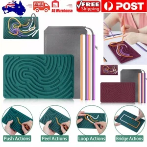 Silicone Pushpeel Sensory Activity Board Double Sided Screen-Free Calming Toy B - Picture 1 of 13