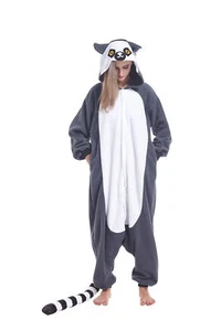 Ring-tailed lemur Pajamas Animal Onesie0 Cosplay Women Costumes for Adult Women - Picture 1 of 8