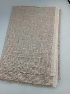100% Irish Linen Fabric craft sample Slemish Natural Oatmeal 150cmx 20cm approx - Picture 1 of 6