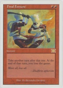 FINAL FORTUNE X1 #175 MAGIC Mtg 6TH EDITION EXCELLENT/LIGHT PLAY (EX/LP) 1999 - Picture 1 of 2
