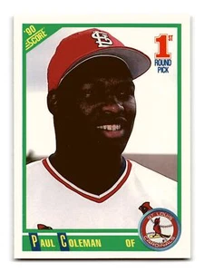 Paul Coleman RC Rookie 1990 Score #662 St. Louis Cardinals NM-MINT - Picture 1 of 2