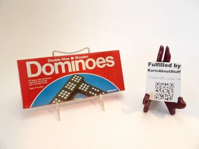 Juego de 55 piezas Pressman Tournament Double Nine Dominoes - De colección, sellado NOS #1620 Foto 1 de 3