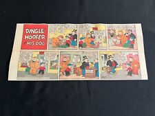 #05 DINGLEHOOFER UND HIS DOG Lot of 4 Sunday Third Page Comic Strips 1952