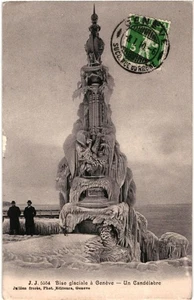 CPA Carte Postale Suisse Genève Bise glaciale Un candélabre 1910 VM101065ok - Picture 1 of 2