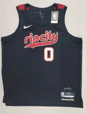 NIKE DAMIAN LILLARD Portland Trail Blazers NBA Jersey City Edition XXL 56 - Image 1 of 4