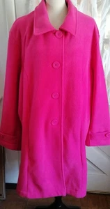 Roamans giacca pile donna taglie forti 32/30 super morbida rosa lampone - Foto 1 di 3