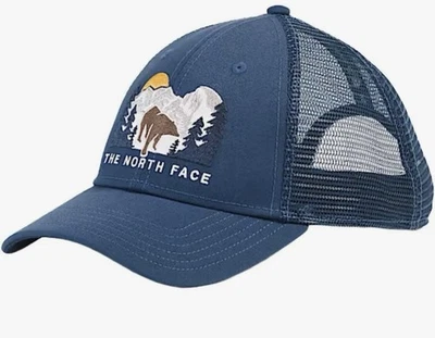 Sombrero de camionero North Face azul Mudder Bear Snapback nuevo con etiquetas - envío rápido gratuito $35 Foto 1 de 4