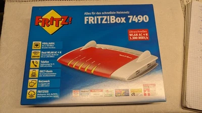 AVM FRITZBox 7490 Router 20002658 VDSL WLAN Rot - Bild 1 von 3