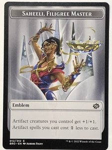 MTG TCG -Saheeli, Filigree Master Emblem BRO - LP To NM (Free Shipping $5+) - Picture 1 of 2
