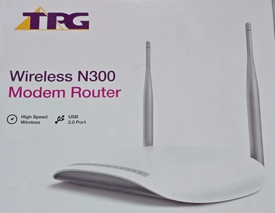 TP-Link TD-W9970 Wireless N300 Modem Router with 4-Port Switch USB (TPG Box) - Image 1 of 4