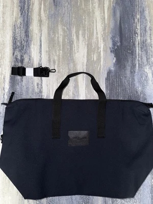 Giorgio Armani Duffle Dark Blue Shoulder Handbag Gym Travel Bag New Zipper - Image 1 of 2