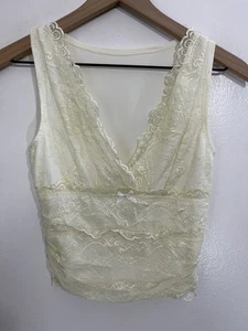 Y2K 90s Babydoll Coquette Lace Romantic Whimsical Fairy Top S Dainty Doll Sheer - Bild 1 von 13