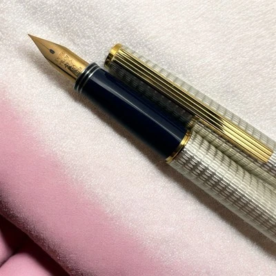 Pluma Estilográfica Pilot Deluxe Corte Diamante Guilloche Oro 14K H1080, Nueva en Caja Talla-F. Foto 1 de 4