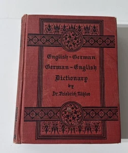 Kohler's Germans English Dictionary by Dr Frederich Kohler Illustrated HC - Picture 1 of 16