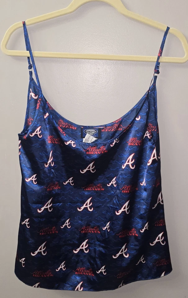 Atlanta Braves Concepts Sports Women’s Silky Satin Cami Top Size Medium  - Image 1 of 4