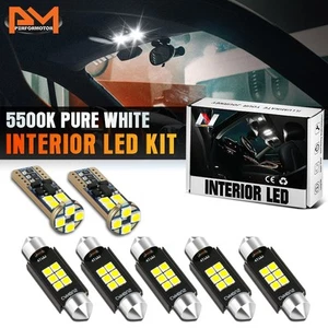 For 07-13 GMC Yukon XL 2500 License Plate Map Light Interior LED Bulb Kit 7 Pcs - Bild 1 von 3