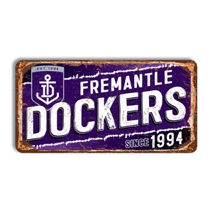 Blechschild Football Club Fremantle Vintage Fremantle Dockers Schild Football AFL - Bild 1 von 5