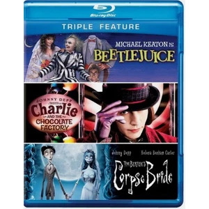 Beetlejuice /Charlie Chocolate Factory /Corpse Bride Tim Burton Blu Ray - Bild 1 von 1