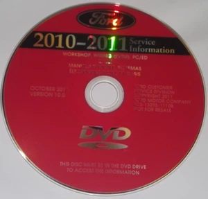 2010 2011 FORD F150 F250 F350 F450 EXPEDITION MUSTANG SERVICE REPAIR MANUAL DVD - Picture 1 of 10