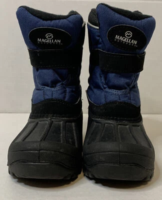 Botas de Nieve Magellan Exterior Unisex Azul y Negro Niño Pequeño Talla 10 Usadas Foto 1 de 4
