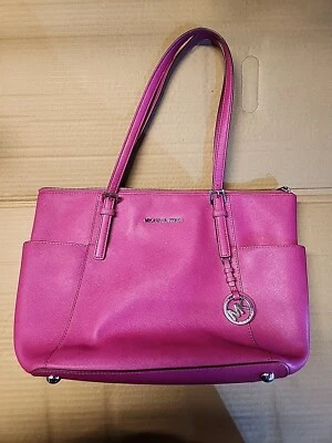 Michael Kors Jet Set Saffiano Leather Top Zip Tote Bag - Image 1 of 4
