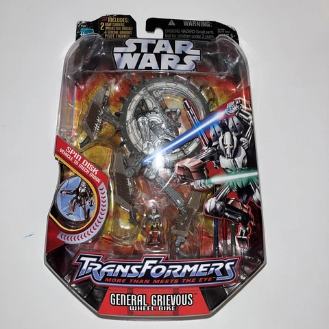 General Grievous Star Wars Transformers Crossovers 2005 Hasbro Wheel Bike NEW Cover